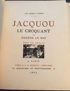 Jacquou le Croquant - Rare Book Illustrated by Louis-Joseph Soulas - 1925