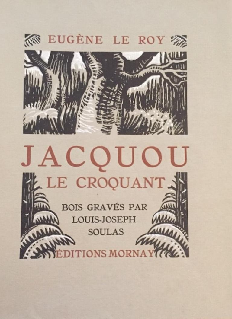 Jacquou le Croquant – Seltenes Buch, illustriert von Louis-Joseph Soulas – 1925 im Angebot 2
