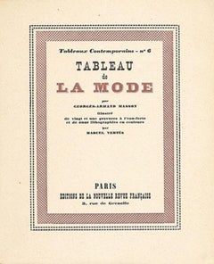 Antique Tableau de la Mode - Rare Book by Marcel Vertès - 1926