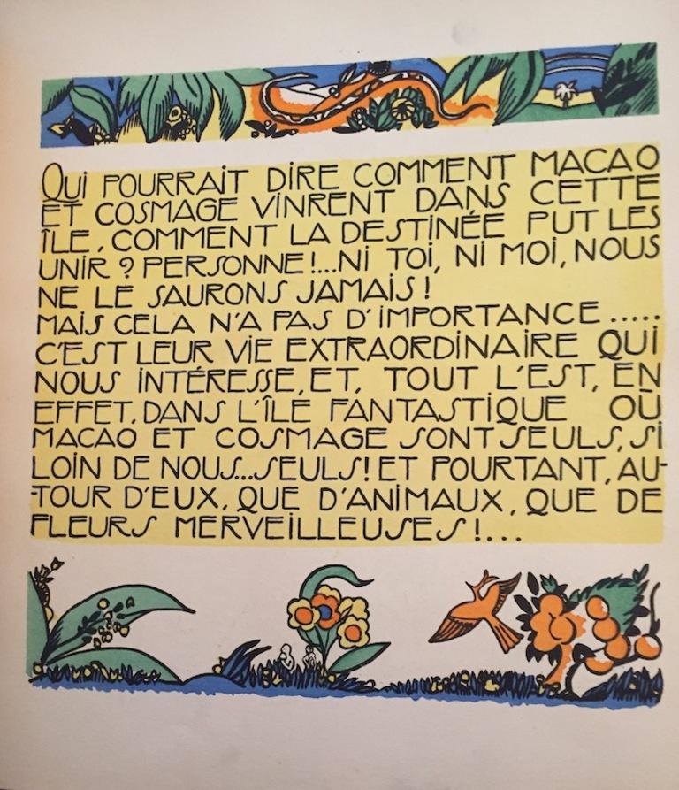 Macao et Cosmage, ou l'experience du Bonheur - Rare Book by Edy Legrand - 1919 For Sale 1