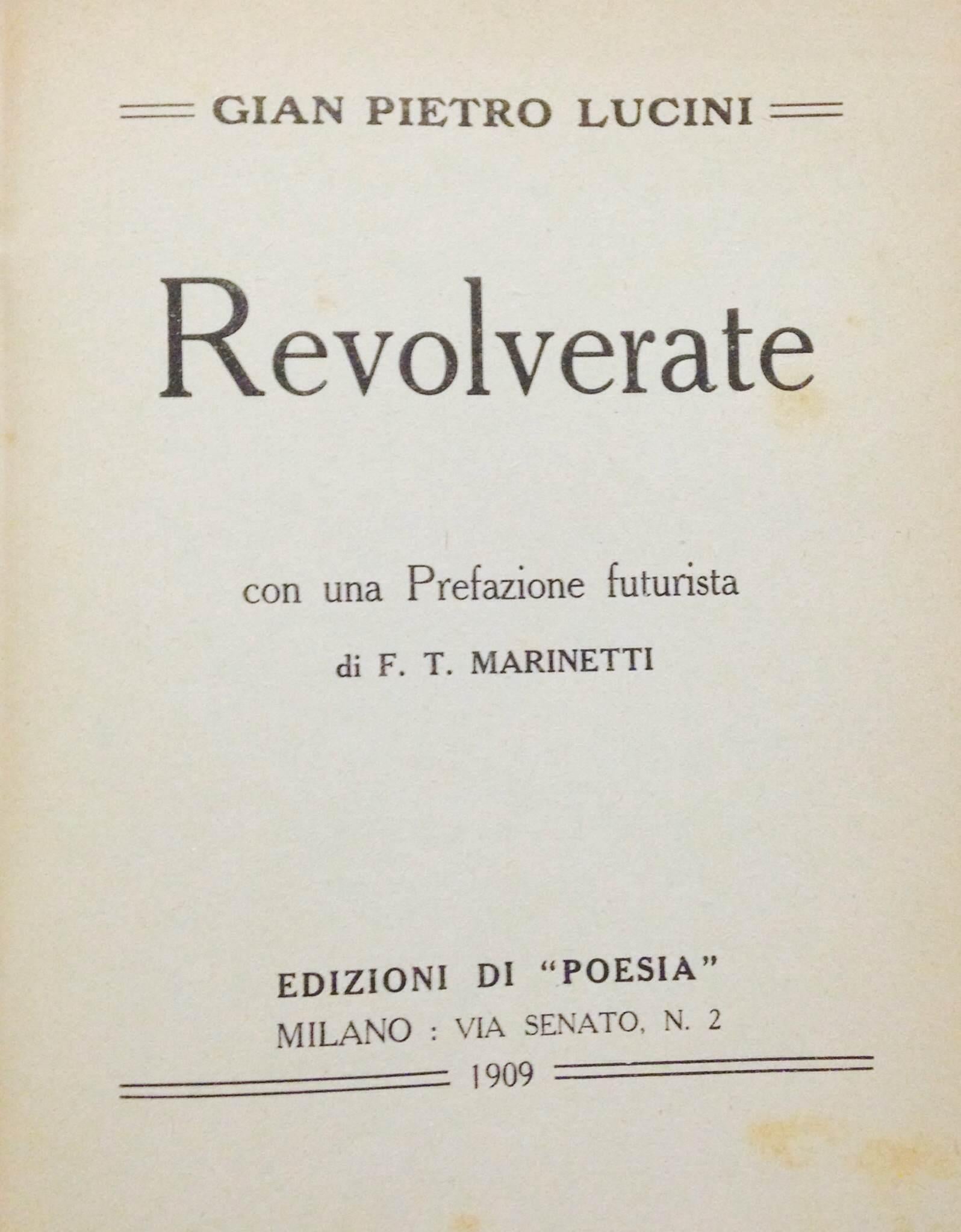 Revolverate - Seltenes Buch, illustriert von Gian Pietro Lucini - 1909 im Angebot 2