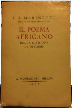 Il Poema Africano della Divisione 28 Ottobre - Seltenes Buch - 1937