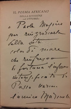 Il Poema Africano della Divisione 28 octobre - Livre rare - 1937