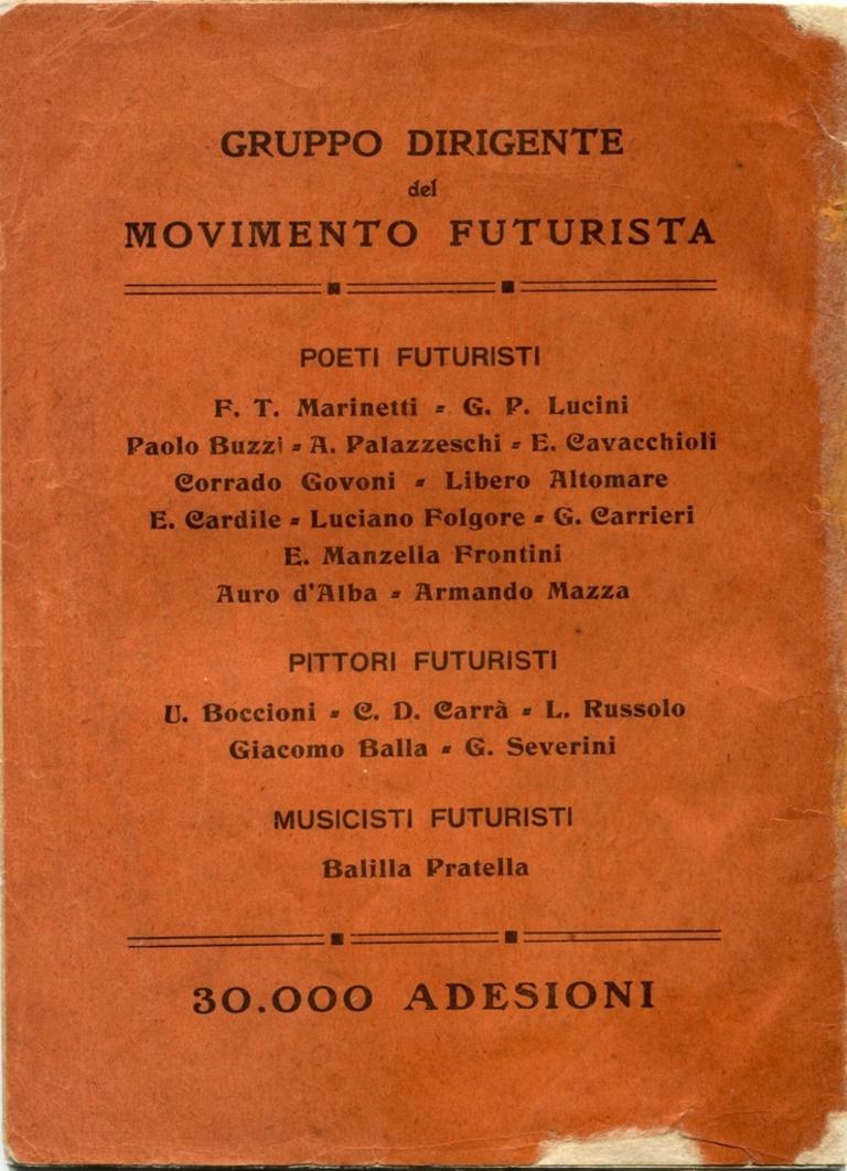 Uccidiamo il Chiaro di Luna - Rare Book - 1911 - Surrealist Art by Filippo Tommaso Marinetti