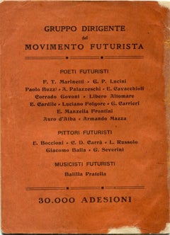 Uccidiamo il Chiaro di Luna - Livre rare - 1911