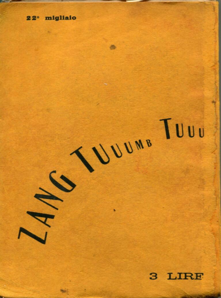 ZANG TUMB TUMB - Rare Book - 1914 - Surrealist Art by Filippo Tommaso Marinetti