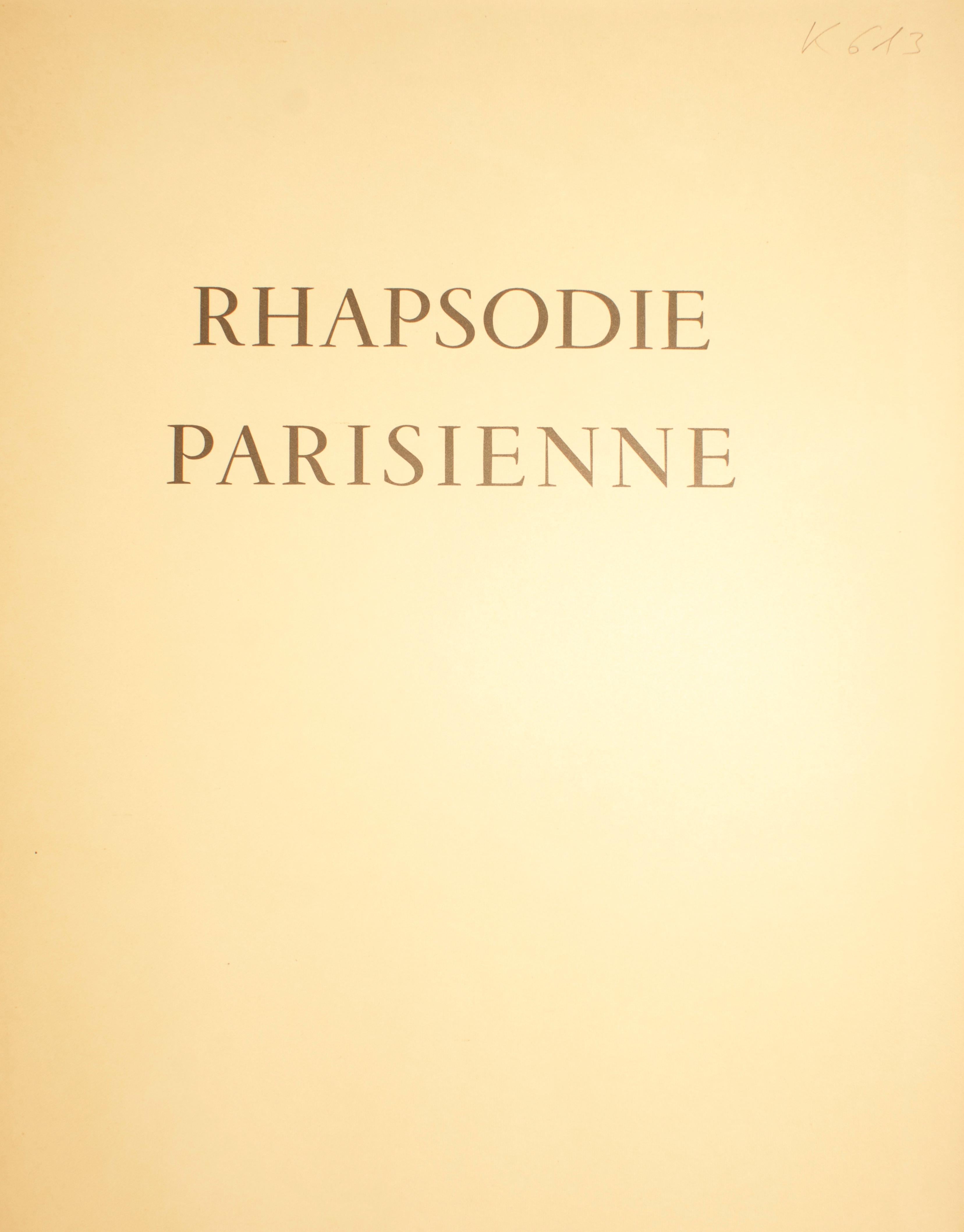 Rapsodia Parisina - Libro raro de Albert Marquet - 1950 18