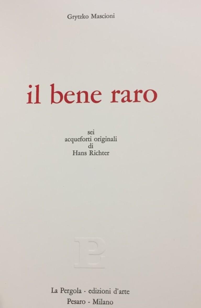 Il Bene Raro - Rare Book illustrated by Hans Richter - 1970 For Sale 1