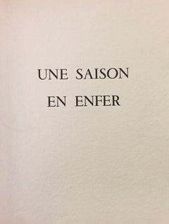 Une Saison en Enfer - Rare Book illustrated by André Masson - 1961