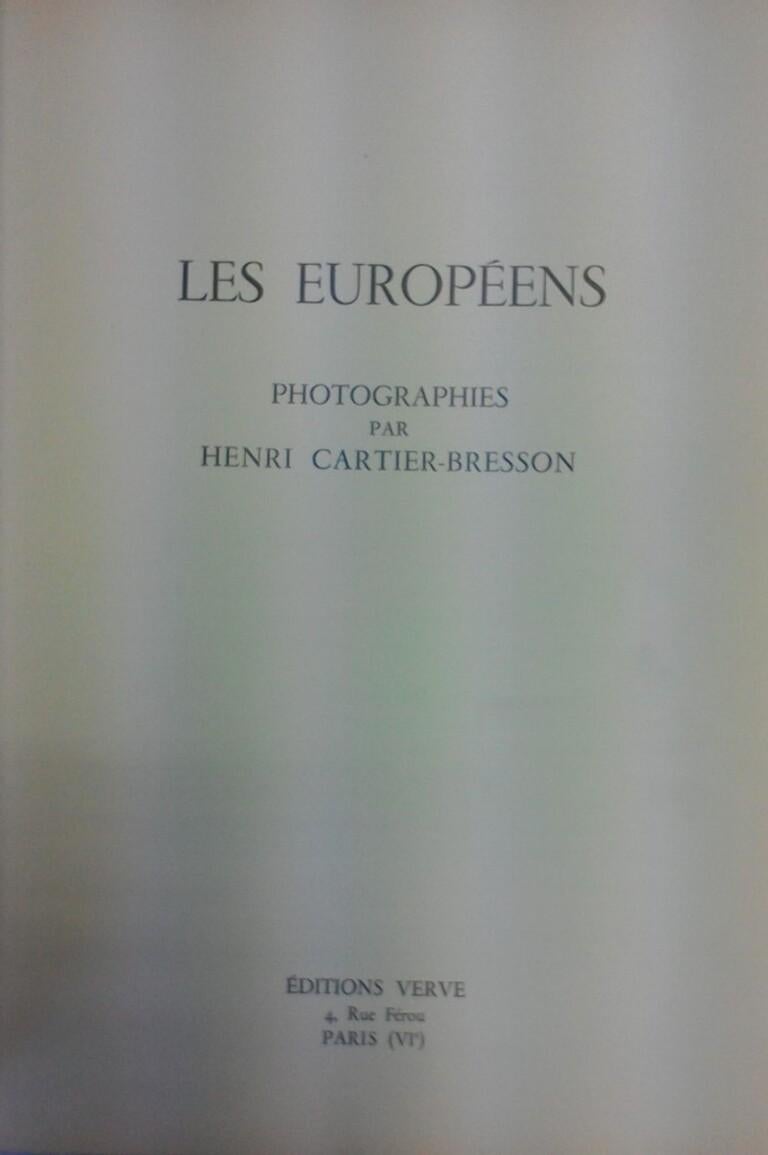 Les Européens Photographies - Photographs by Henri Cartier-Bresson - 1955 For Sale 1