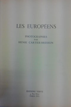 Les Européens Photographies - Photographs by Henri Cartier-Bresson - 1955