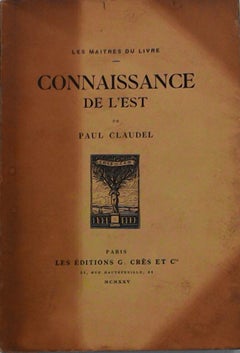 Connaissance de l'Est - Rare Book by Paul Claudel - 1925