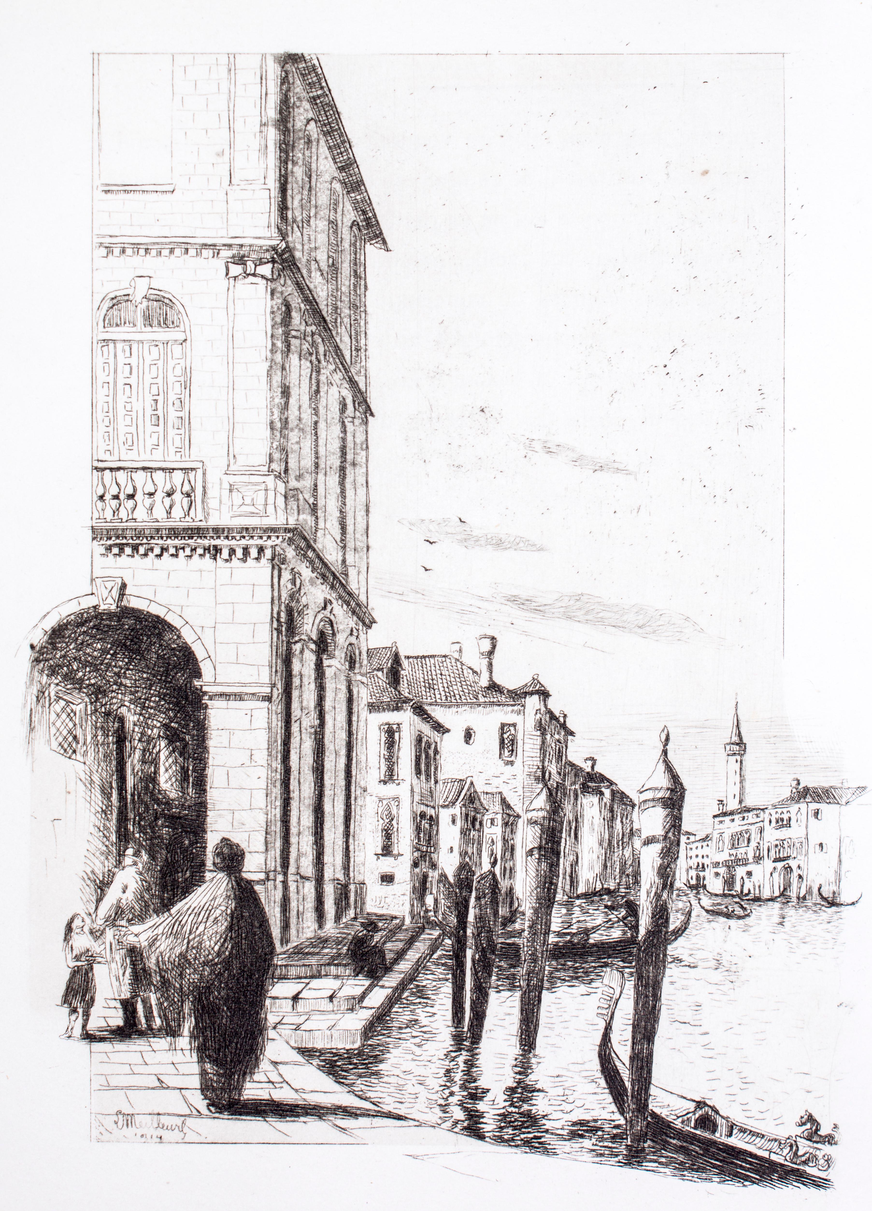 La Mort de Venise - Rare Book illustrated by G. Le Meilleur - 1920 For Sale 1