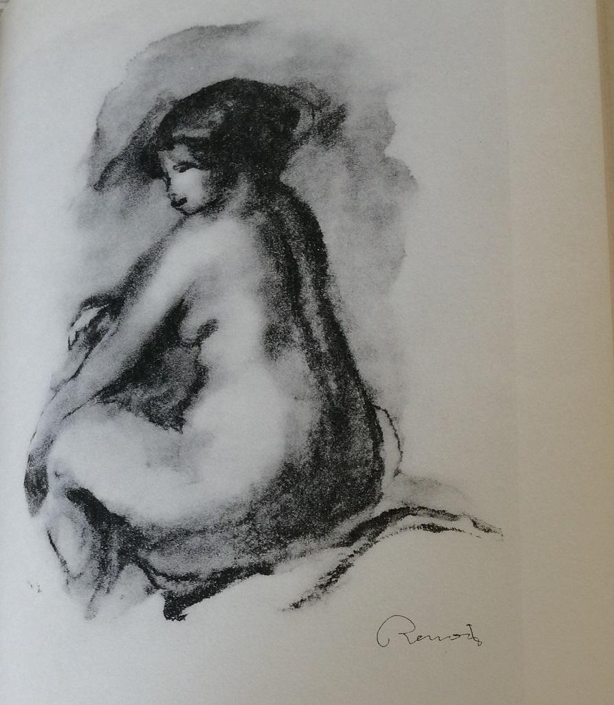 Les lithographies de Renoir is a splendid limited edition of Renoir's lithographs. 
Specimen number 327 of 3000 copies printed on Grand Véline Renage Filigrane paper.

From a note at the head of the volume: 