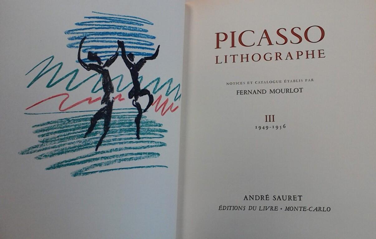 Lithographie III, 1949-1956- Livre rare illustré par Pablo Picasso - 1956 en vente 3