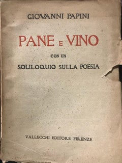 Pane e Vino con un ... - Rare Book illustrated by Giovanni Papini - 1926