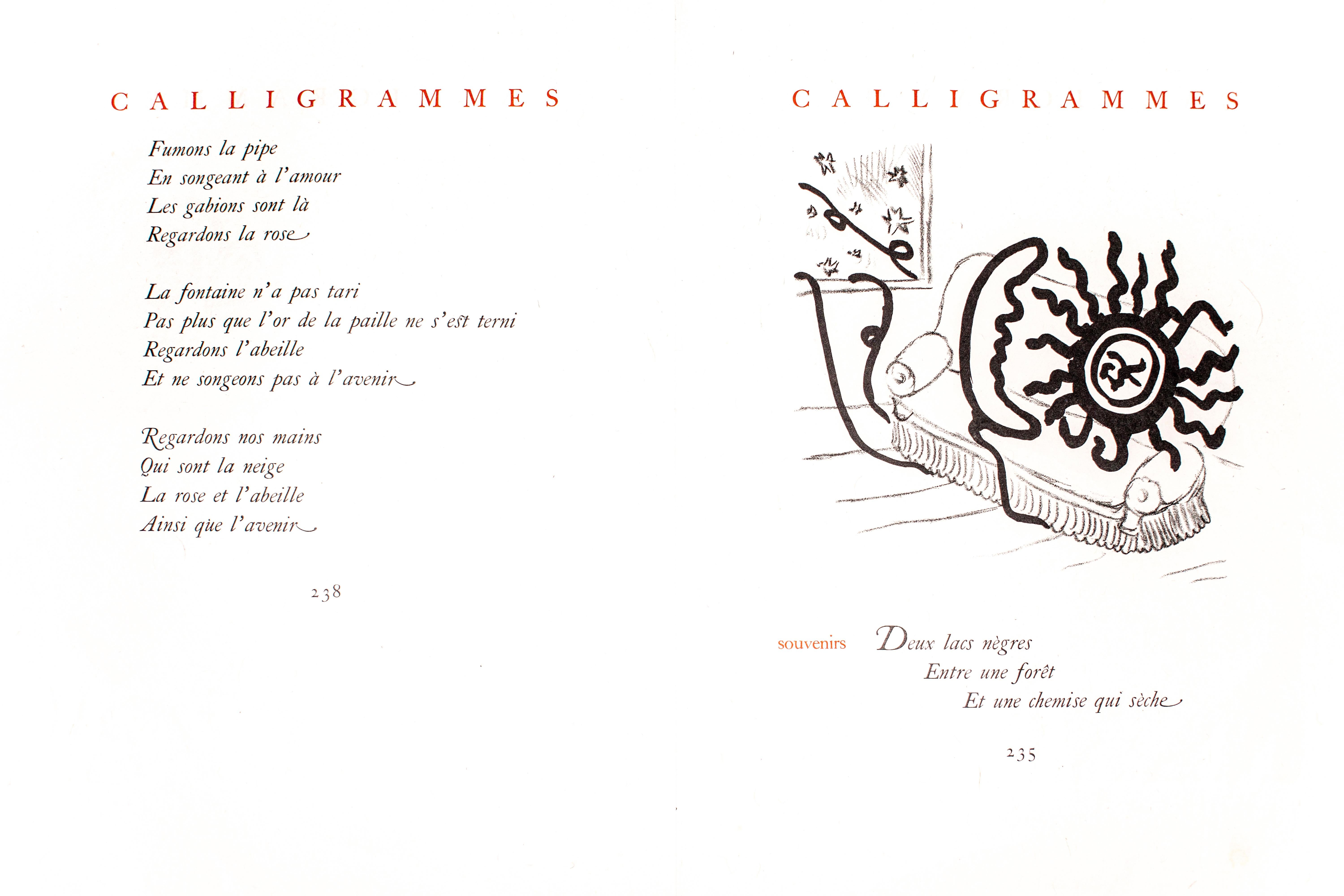 Calligrammes - Rare Book illustrated by Giorgio De Chirico - 1930 For Sale 6