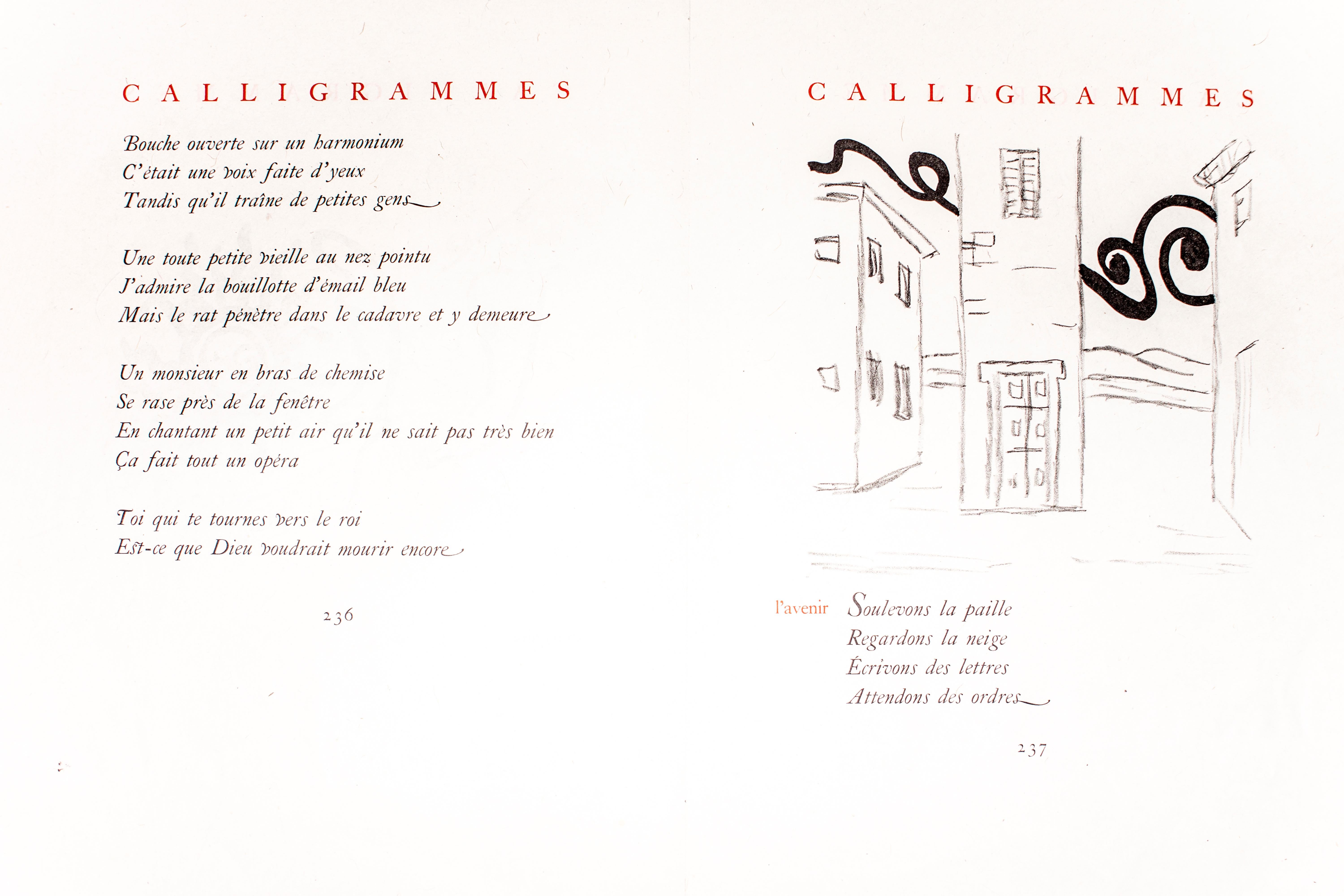 Calligrammes - Rare Book illustrated by Giorgio De Chirico - 1930 For Sale 7