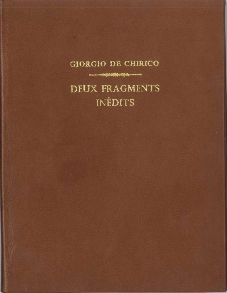 Deux Fragments Inédits - Seltenes Buch illustriert von Giorgio De Chirico - 1938 im Angebot 1