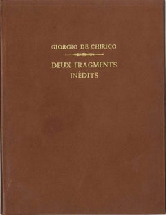Deux Fragments Inédits - Rare Book illustrated by Giorgio De Chirico - 1938