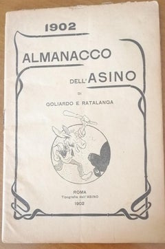 Antique Almanacco dell'Asino 1902 - Rare Book - 1902