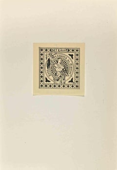  Ex Libris - Woodcut - Mid 20th Century