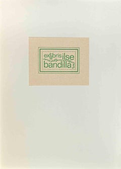   Ex Libris - Bandilla - Woodcut - Mid 20th Century