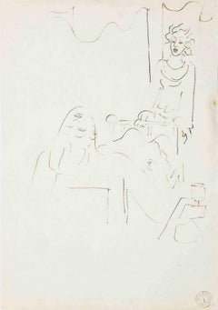 Sick - Drawing by Jean Cocteau - 1934