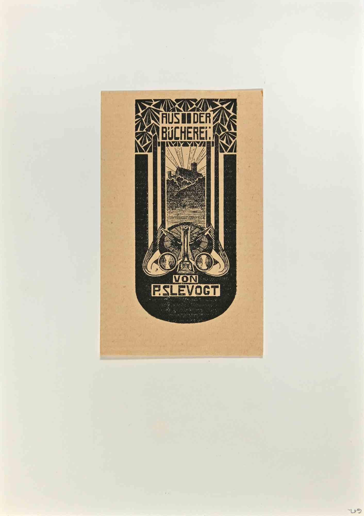  Ex Libris - P. Slevogt - Woodcut - Mid 20th Century - Art by Unknown