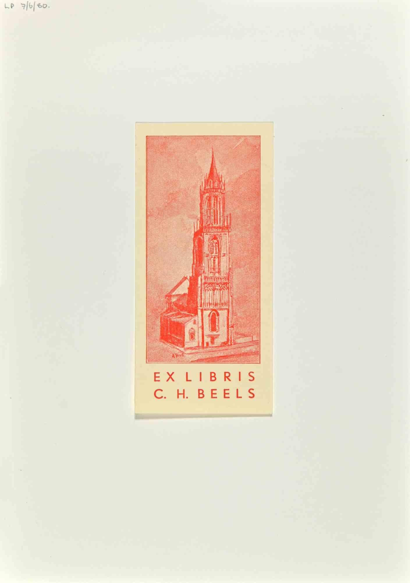Ex Libris - Woodcut - Mid-20th Century - Art by Unknown
