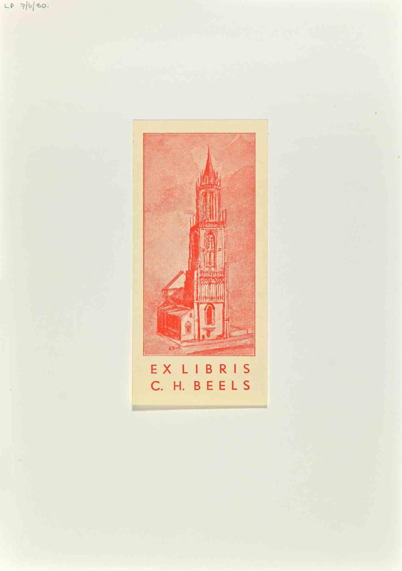 Ex Libris - Woodcut - Mid-20th Century