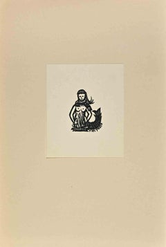  Ex Libris - V. M. Yuste - Woodcut - Mid-20th Century