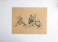 Avant le Bain - Drawing by Jacques Villon - 1926