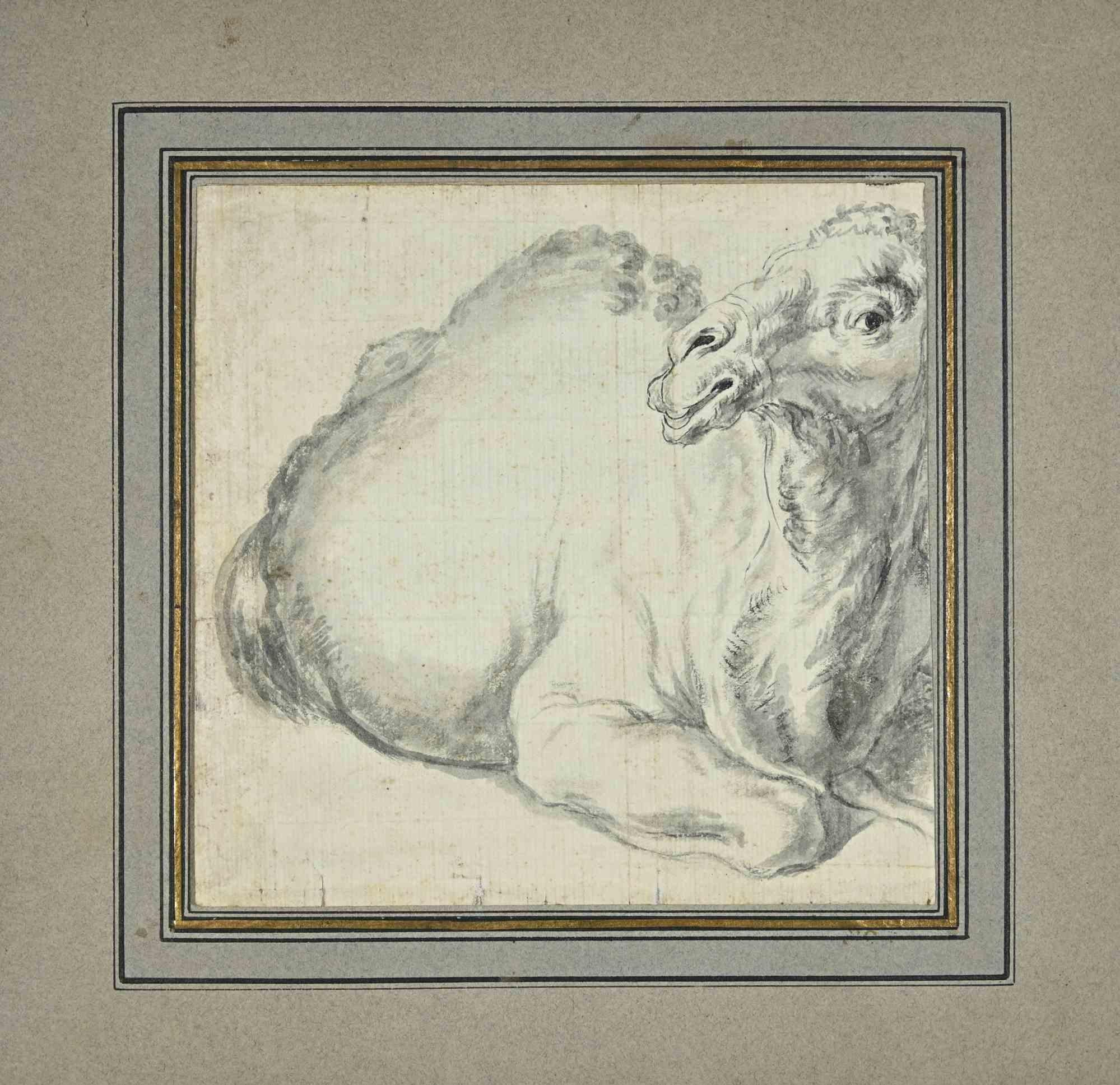 Le chameau est une œuvre d'art réalisée au XVIIIe siècle par un artiste adepte de Stefano della Bella.

Dessin au crayon. 

L'œuvre d'art est en bon état.

L'œuvre d'art est représentée habilement par des traits assurés et une composition dynamique.