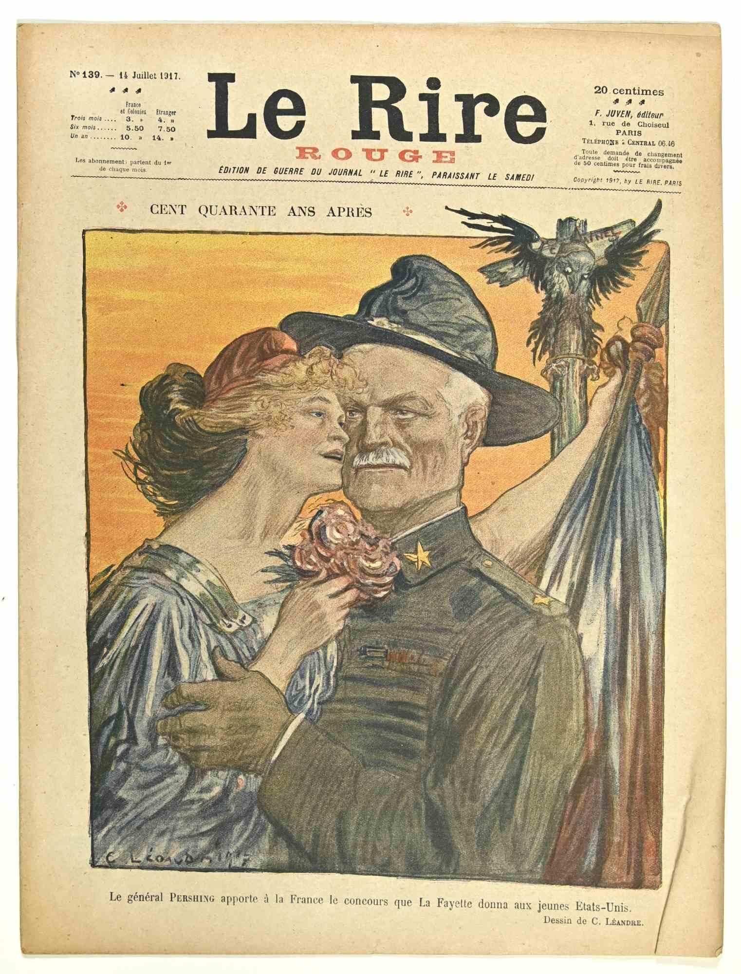 Le Rire – Vintage-Comic-Magazin im Vintage-Stil – 1917 – Art von Charles Léandre