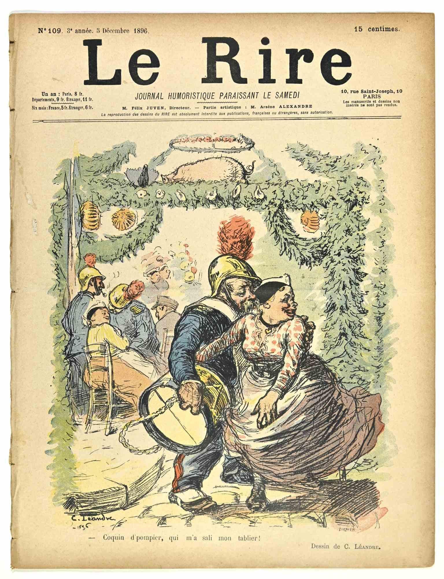 Le Rire – Vintage-Comic-Magazin im Vintage-Stil – 1896 – Art von Pierre Georges Jeanniot