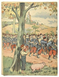 Le Rire  - Les Grandes Manœuvres - Revista Vintage Comic - 1902