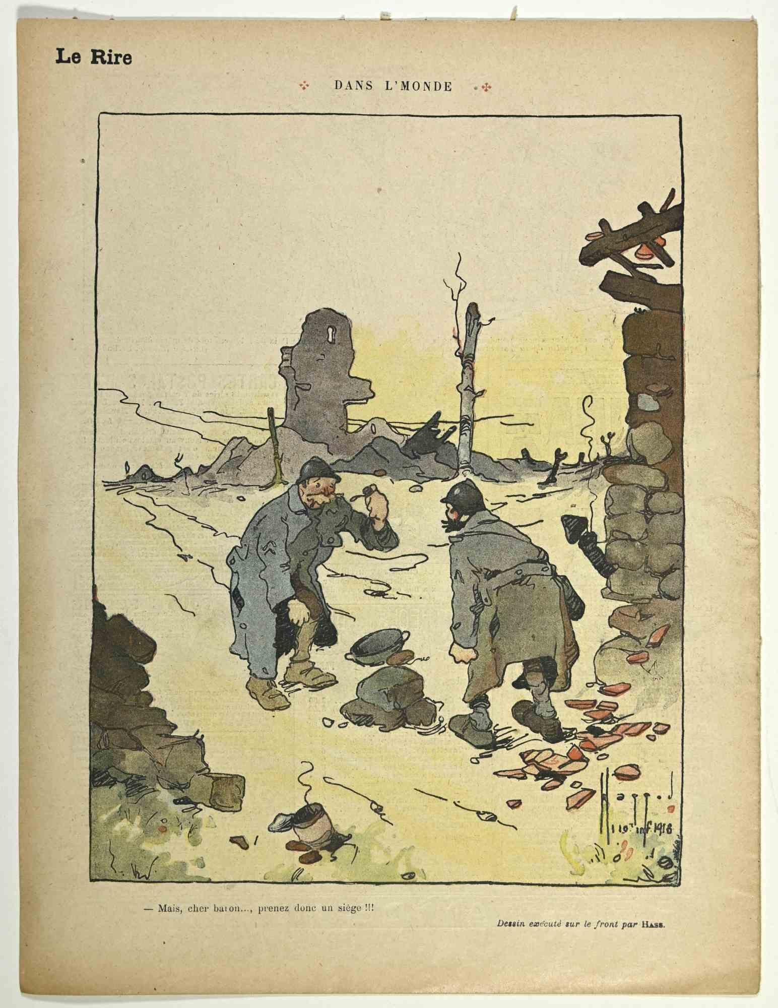 Le Rire – Vintage-Comic-Magazin im Vintage-Stil – 1917 (Moderne), Art, von  Albert Guillaume