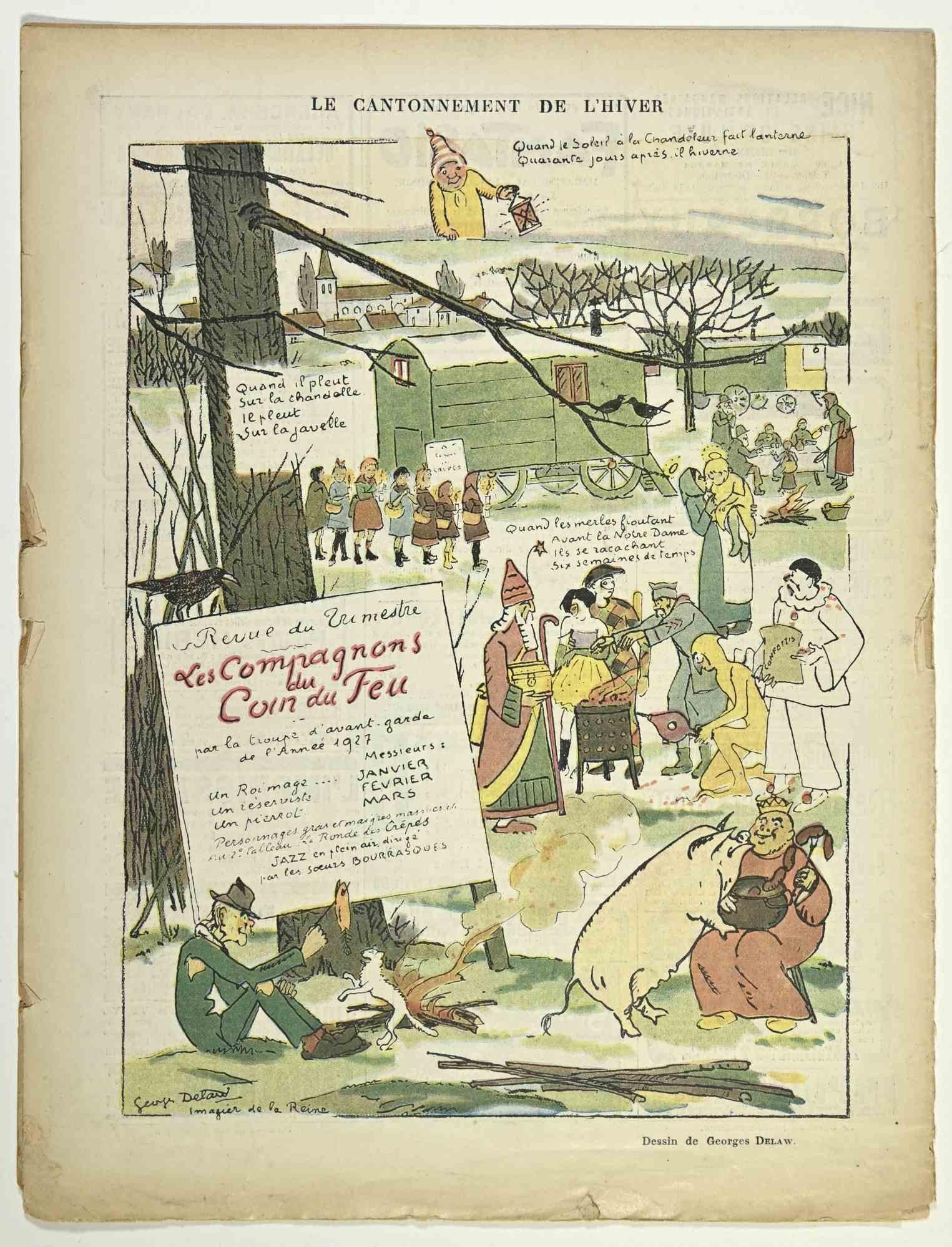 Le Rire - Vintage Comic Magazine - 1927 - Modern Art by  Albert Guillaume