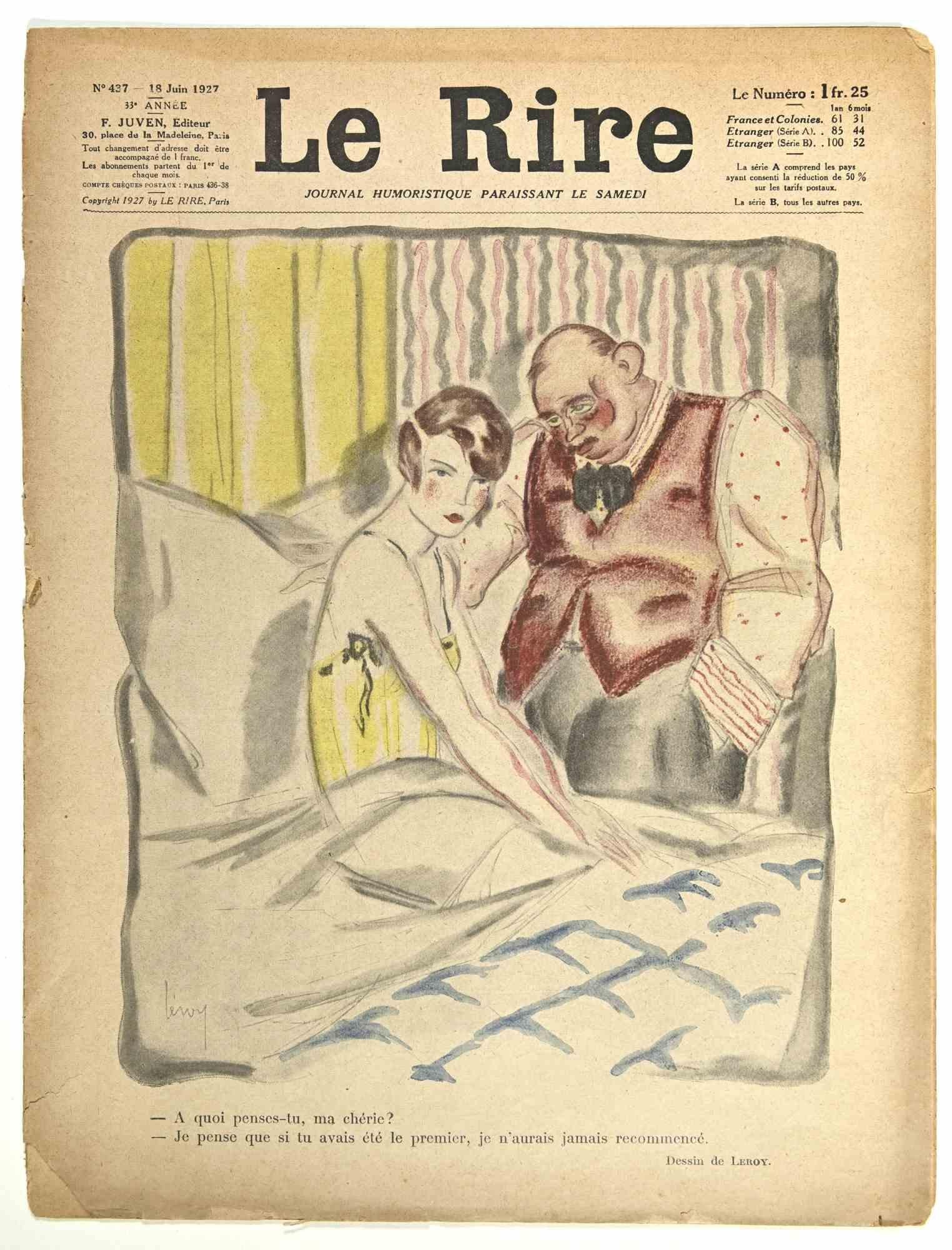 Le Rire - Magazine comique vintage, 1927 - Art de  Paul  Leroy