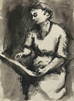 Painter - Drawing by Alberto Ziveri - 1938