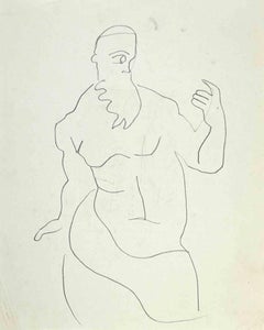 The Cyclops - Zeichnung von L. B. Saint-André - Mitte des 20. Jahrhunderts