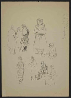 The Expectation - Drawing by Angelina Beloff - Early-20th century