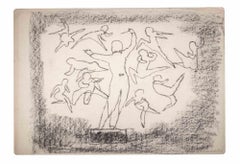 Orchestra Director  - Drawing by Mino Maccari - 1950s