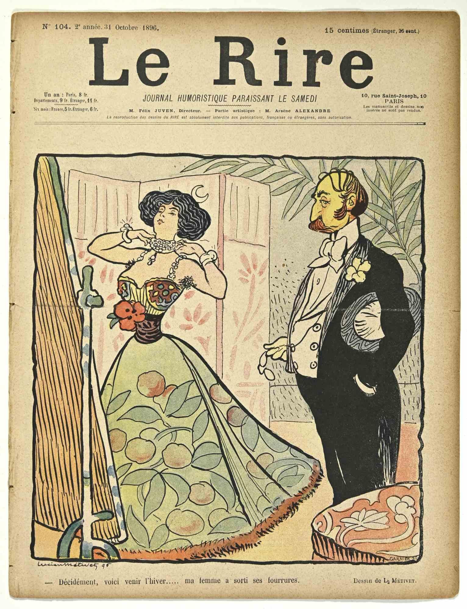 Le Rire - Vintage Comic Magazine - 1896 - Art by Lucien Métivet