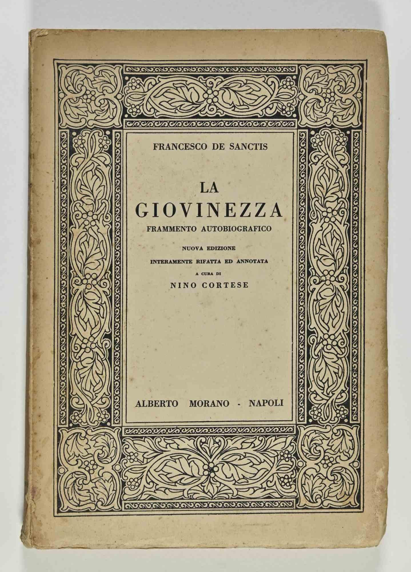 Youth is a book written by Francesco De Sanctis. 

Autobiographical fragment entirely redone and annotated by Nino Cortese.

Printed in Naples in the S.A. Graphic Workshops. ALberto Morano - 17 October 1936.

Work showing signs of aging and signs of