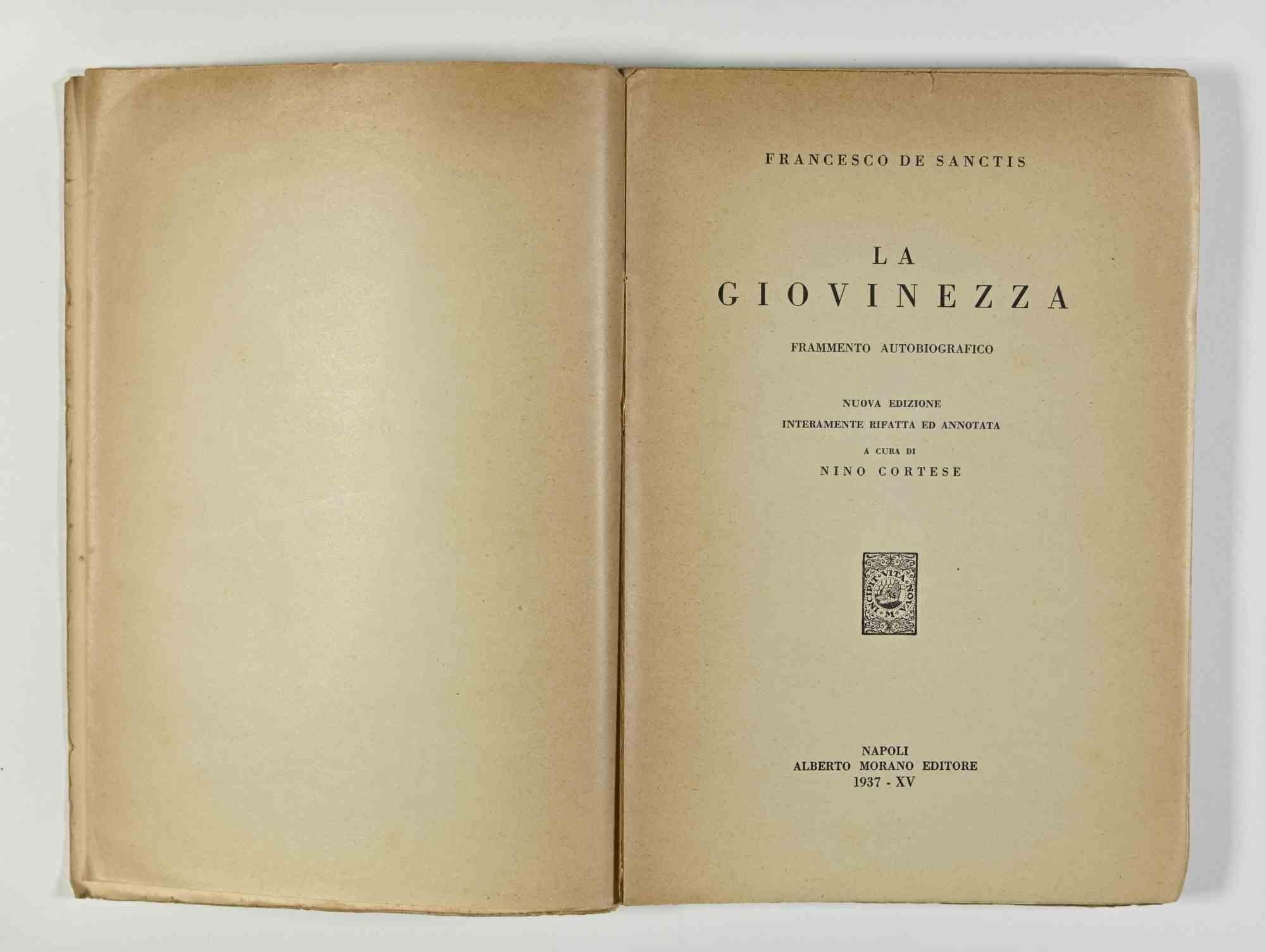 Youth - Rare Book by Francesco De Sanctis - 1936 For Sale 3