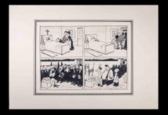 Il lutto - China Ink di Carlo Rivalta - I primi anni del XX secolo