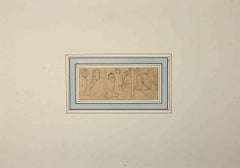 The Murder - Drawing by Gabriele Galantara - Early 20th Century