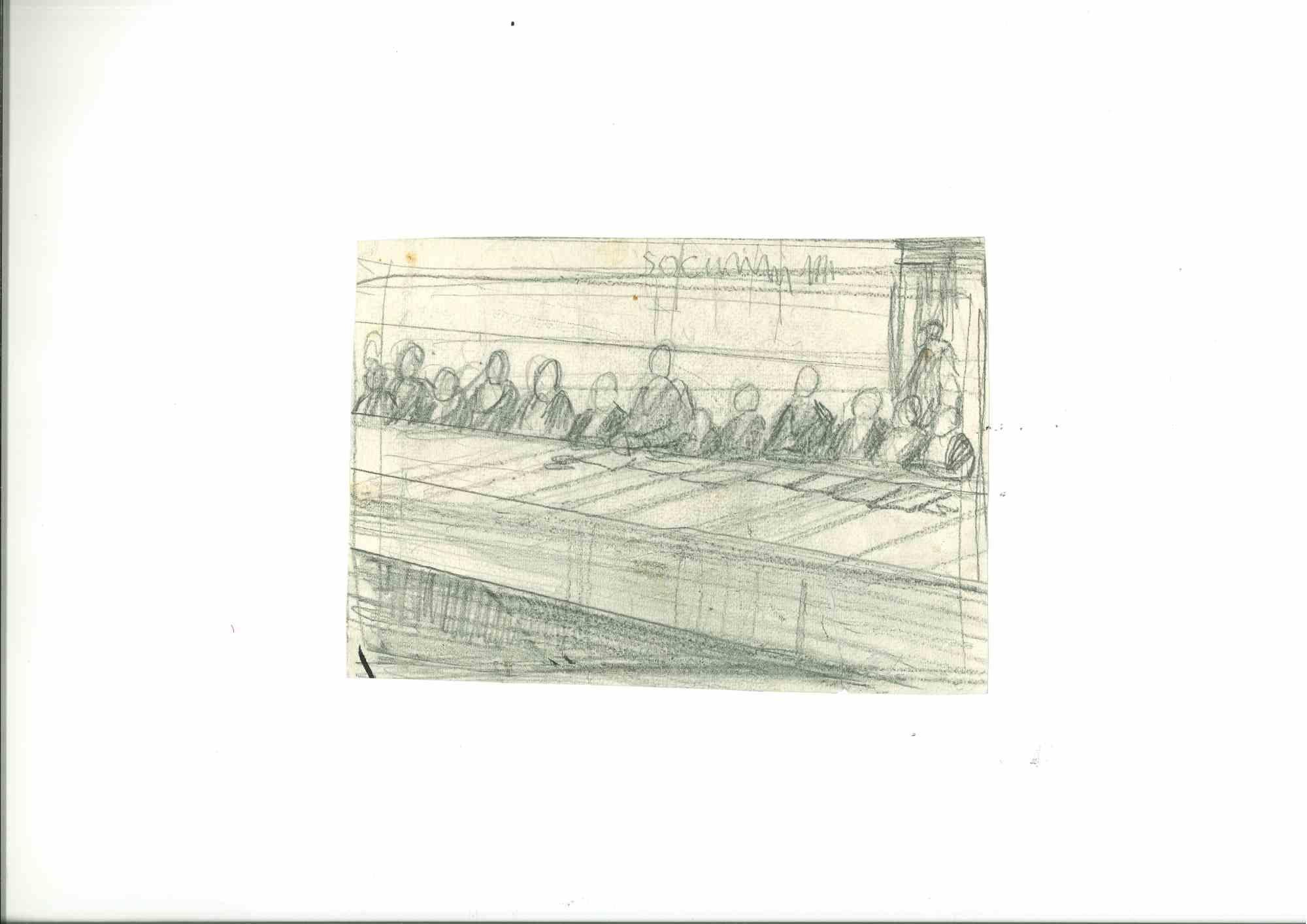 The Court  is a modern artwork by  Gabriele Galantara (1865-1937) in the early 20th Century.

Pencil on paper.

Good conditions. 

Gabriele Galantara  (1865-1937). He was a journalist and one of the leading Italian caricaturists and cartoonists.